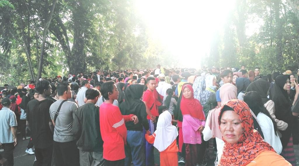 Masyarakat Tumpah Ruah Hadiri Millennial Road Safety Festival 2019 Polres Tanjungpinang di Gedung Daerah