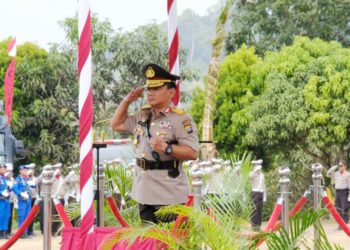 Upacara Peringatan HUT ke-14 Polda Kepri
