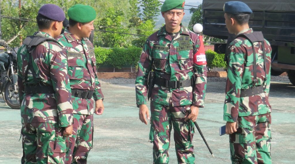 Dandim 0315/Bintan Letkol Inf I Gusti Bagus Putu Wijangsa Pimpin Apel Siap Gerak Pasukan, Dalam Rangka Pengamanan Pemilu 2019