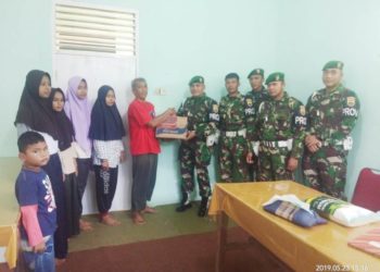 Kodim 0313/KPR Salurkan Bantuan Pada Panti Asuhan