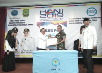 Hadiri Peringatan HANI 2019, Dandim 0315/Bintan Ajak Kaum Milenial Perangi Narkoba