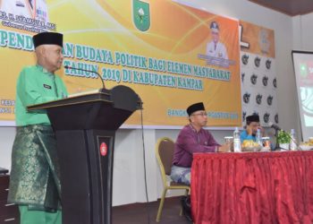 Pembukaan Resmi Kegiatan Pendidikan Budaya Politik Bagi Masyarakat Serta Elemen Masyarakat Di Kabupaten Kampar