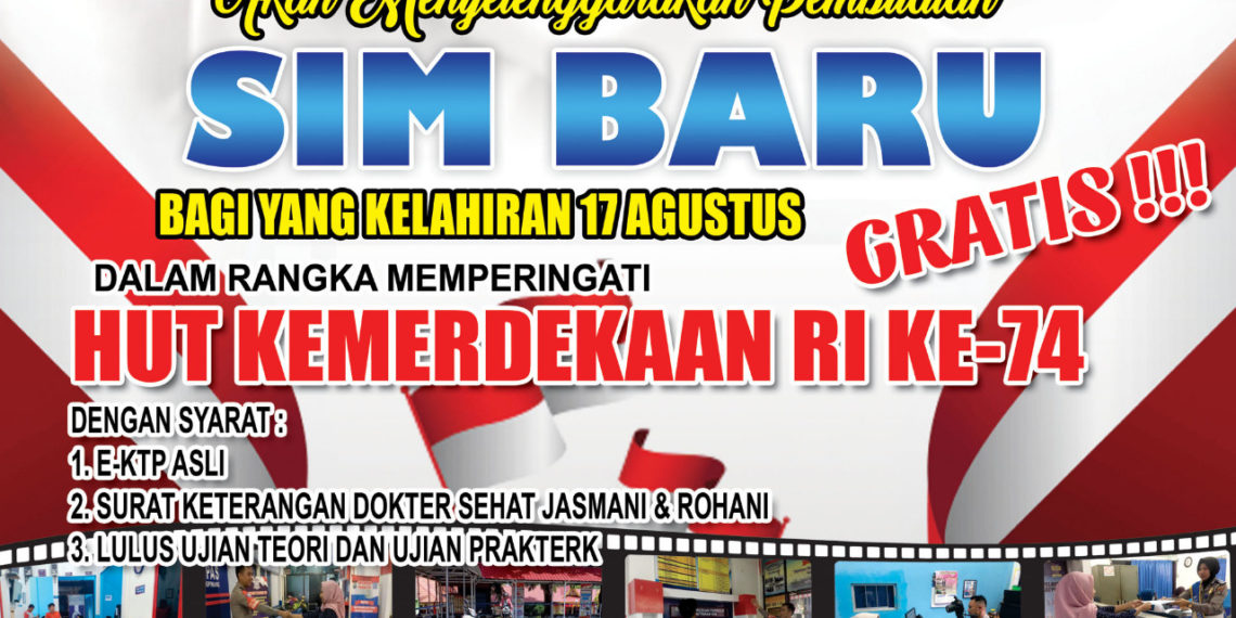 Peringati HUT RI, Polres Tanjungpinang Adakan Pembuatan SIM Gratis