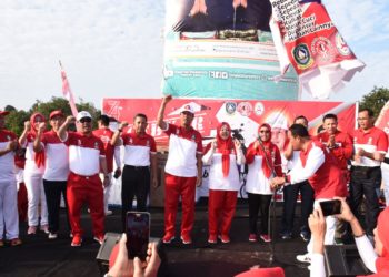 Danlantamal IV Hadiri Acara Gebyar Merah Putih di Dompak