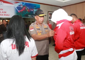 Polda Kepri Berangkatkan Kontingen Selam Pemecahan Rekor Dunia Selam di Manado