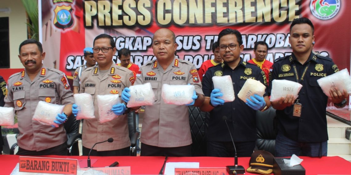 Polresta Barelang Berhasil Amankan Sindikat Pengedar Sabu Seberat 38,6 Kg