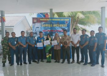 Dalam Rangka HUT TNI Ke-74 Lanal Ranai Laksanakan Lomba Melukis Tingkat SLTA