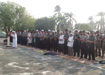 Kodim 0315/Bintan Gelar Sholat Istisqo dan Doa Bersama