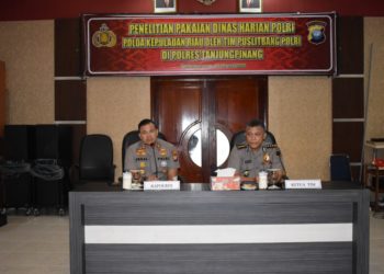 Tim Puslitbang Polri Gelar Penelitian Pakaian Dinas Harian Polri di Polres Tanjungpinang