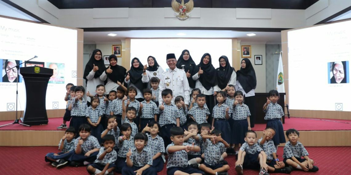 Syahrul Terima kunjungan 37 siswa-siswi TK Mawar