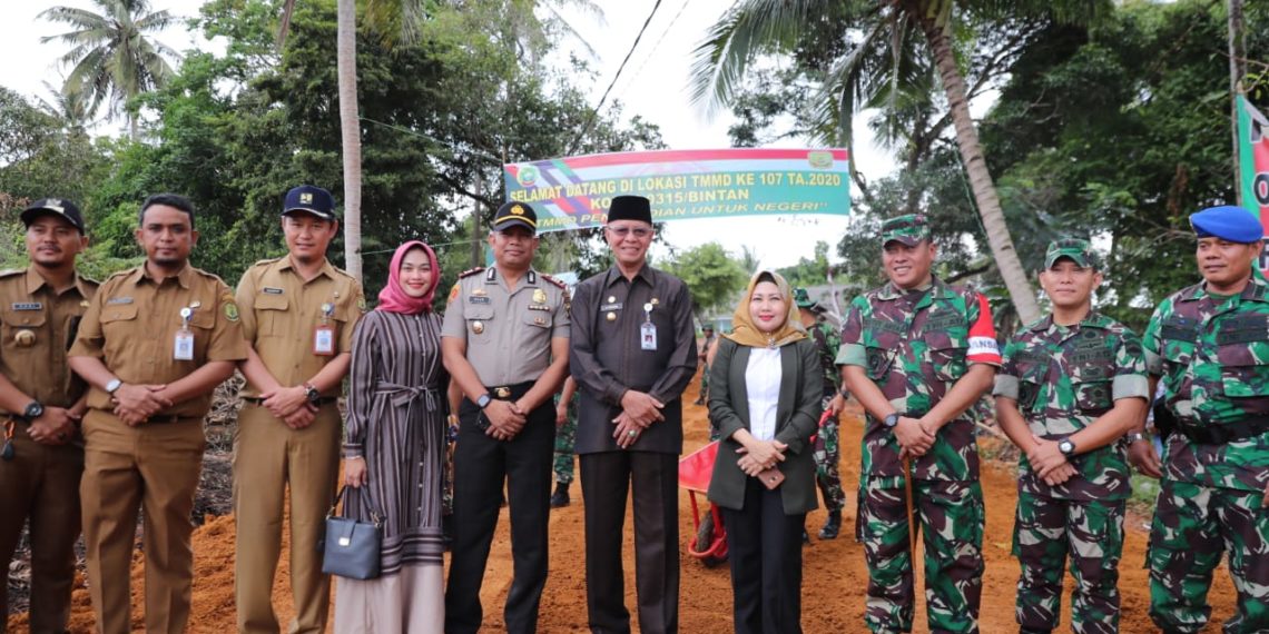 150 Satgas dan Masyarakat Berpartisipasi pada TMMD di Dompak