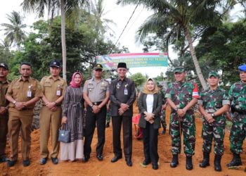 150 Satgas dan Masyarakat Berpartisipasi pada TMMD di Dompak