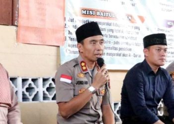Basembang Bercerita Kapolres Lingga di Pondok Pesantren Tahfizh Baitul Qur’an Dabo Singkep