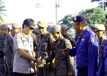Apel Pengamanan Perayaan Imlek, Polres Lingga Libatkan TNI dan Instansi Terkait