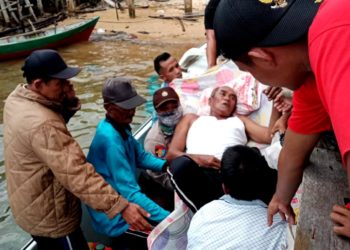 Diduga Terbias Sambaran Petir, Kondisi Nelayan Cumi Desa Mamud Membaik