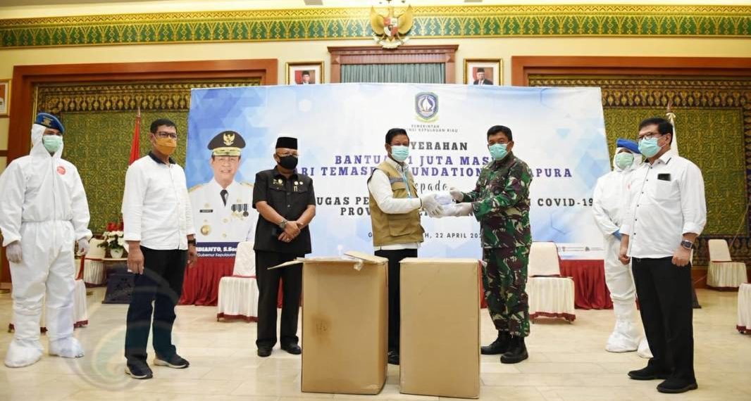 Terima Sejuta Masker, Isdianto Bicara PSBB