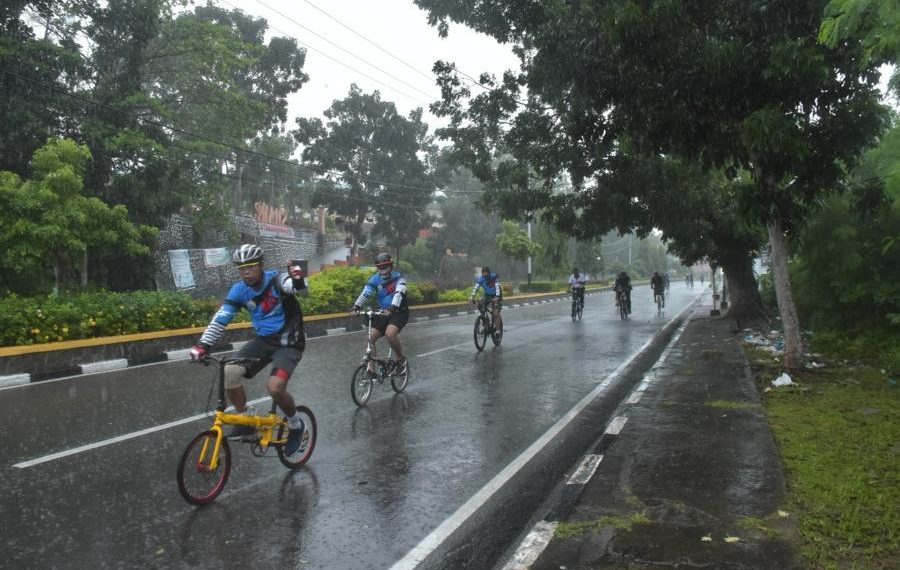 HUT ke-64 Penerbangan TNI-AL Dimeriahkan dengan Gowes Bersama