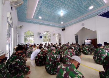 Peringati HUT Ke-75 RI, Lanal TBK Gelar Dzikir dan Doa Bersama