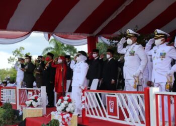 Meski Adaptasi Tatanan Normal Baru, Peringatan HUT RI di Tanjungpinang Tetap Khidmat