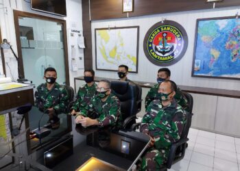 Kadiskum Lantamal IV Ikuti Webinar Pencegahan dan Penanganan Pencemaran di Laut