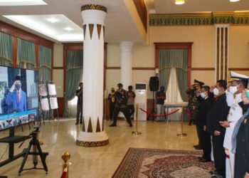 Danlantamal IV Hadiri Upacara Virtual Peringatan Hari Kesaktian Pancasila