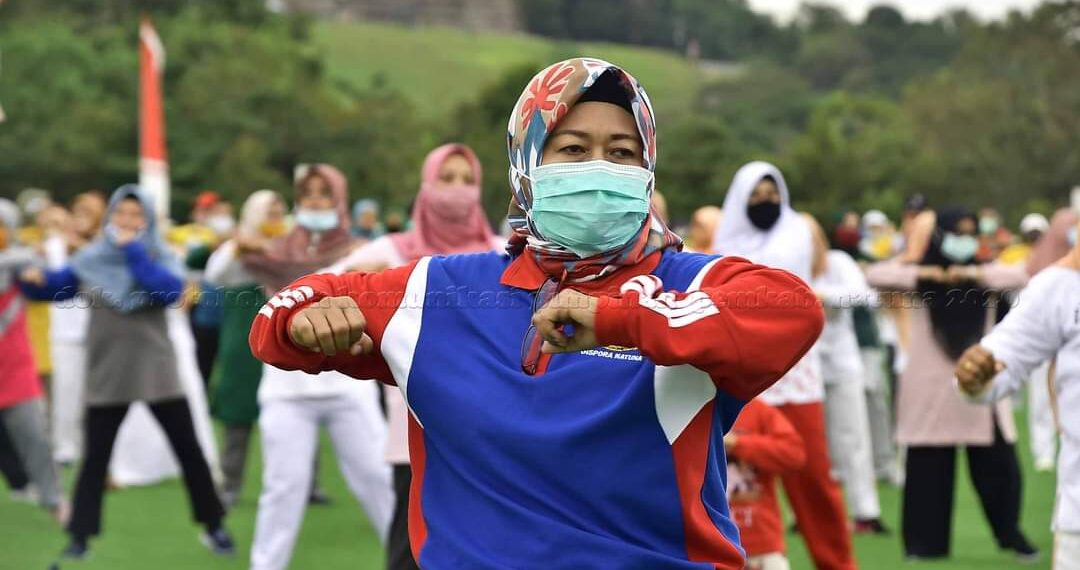 Wabup Natuna Hadiri Senam Sehat Peringatan Hari Jadi Kabupaten Natuna