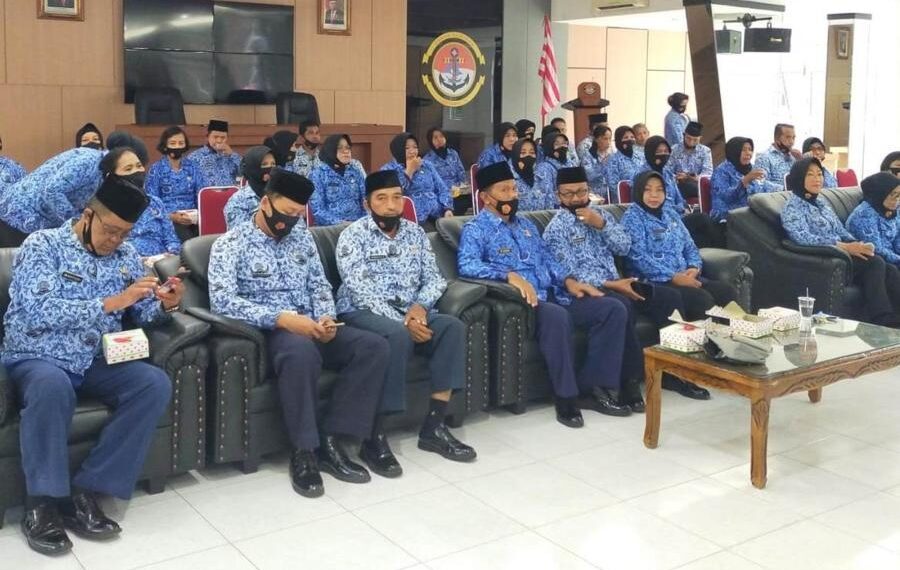 Seluruh PNS Lantamal IV Ikuti Acara HUT Ke-49 Korpri yang Digelar Secara Virtual