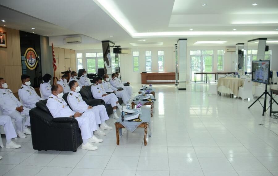 Melalui Virtual, Danlantamal IV Ikuti Upacara Hari Armada RI Tahun 2020
