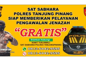 Polres Tanjungpinang Beri Pelayanan Pengawalan Jenazah Gratis Pada Masyarakat