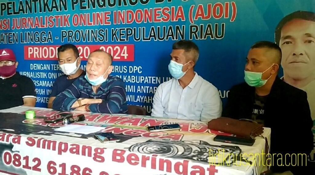Anggota DPRD Propinsi Kepri Dan Ketua Kusgoro Lingga Kunjungi Sekretariat DPC AJOI Lingga