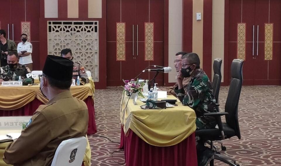 Wadanlantamal IV Hadiri Rakor Penegakan Prokes pada Pelabuhan