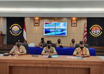 Aspotmar Danlantamal IV Ikuti Rapim Saka Bahari 2021