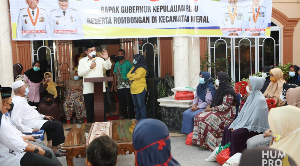 Gubernur Ansar Ahmad Mengapresiasi Untuk Saling Membantu dan Saling Menjaga dengan Protokol Kesehatan