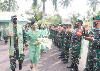 Dandim 0315/Bintan Sambut Kunker Danrem 033/WP dan Ketua Persit KCK Koorcab Rem 033