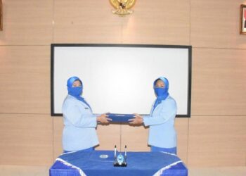 Resmi, Ny. Agusta B. Tamara Jabat Ketua Cabang 2 Korcab IV DJA I