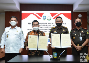 Pemprov dan Kejati Kepri Teken Nota Kesepakatan Pengelolaan Dana Desa