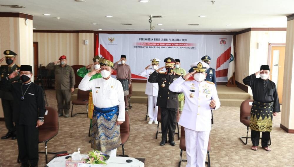 Melalu Virtual, Wadanlantamal Hadiri Peringatan Hari Lahir Pancasila di Batam