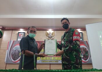 TMMD ke-112 Tahun 2021 Resmi Dibuka Dandim 0103/AUT di Aula Saptamarga Makodim
