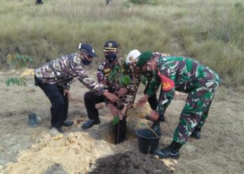 Kodim 0317/TBK Ajak Masyarakat Jaga Kelestarian Lingkungan dengan Tanam 1000 Pohon