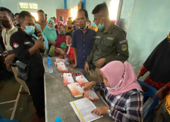 Distribusi Bantuan PPKM Darurat Masyarakat Kelurahan Lubuk Puding Berjalan Lancar