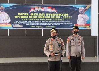 Polres Lingga Gelar Apel Pasukan Jelang Operasi Seligi 2022