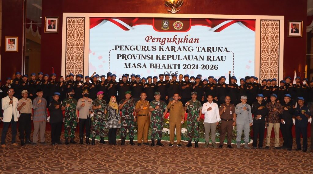 Kapolresta Tanjungpinang Hadiri Pengukuhan Pengurus Karang Taruna Kepri