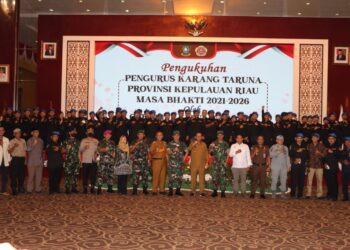 Kapolresta Tanjungpinang Hadiri Pengukuhan Pengurus Karang Taruna Kepri