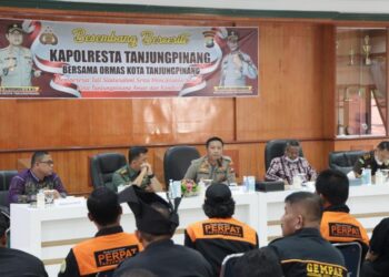 Jalin Silaturahmi, Kapolresta Tanjungpinang “Besembang Bercerite” dengan Ormas Kota Tanjungpinang