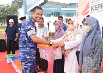 Hari Bhakti TNI AU Ke-75, Lanud RHF Gelar Baksos dan Launching Program Flybest Aviation