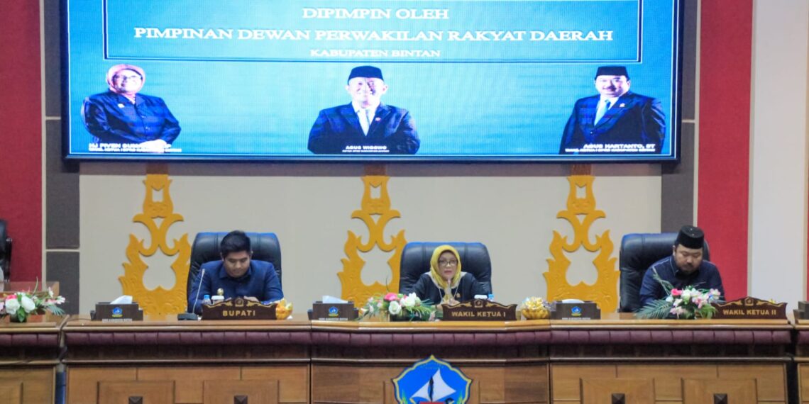 DPRD Bintan Gelar Rapat Paripurna Penyampaian Rancangan KUA & PPAS Bintan TA 2023
