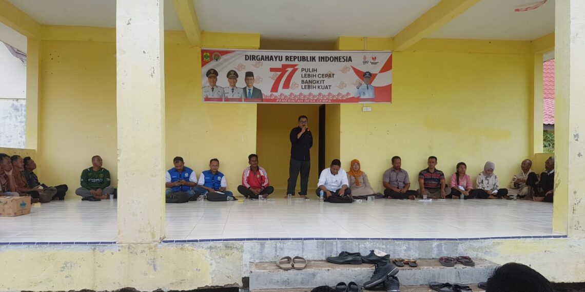 Tudingan Dugaan Penggunaan Anggaran TA 2021/2022 Tidak Transparan,” Kades Cempa Klarifikasi