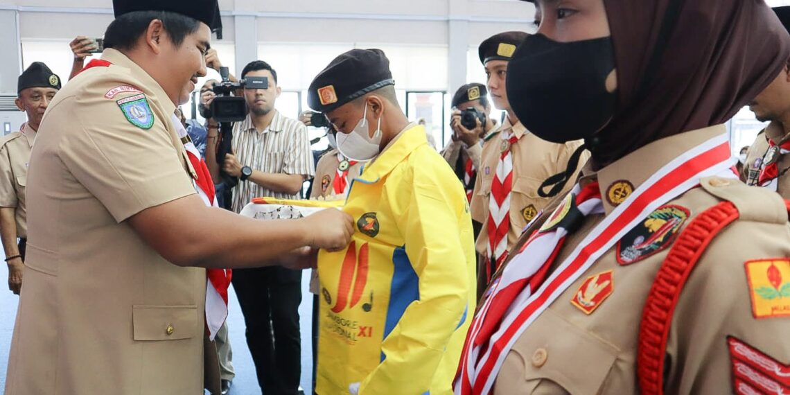 Jambore Nasional ke-XI, Plt Bupati Bintan Lepas Kontingen Kwarcab Bintan