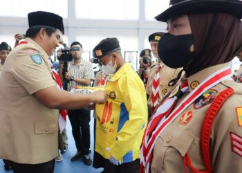 Jambore Nasional ke-XI, Plt Bupati Bintan Lepas Kontingen Kwarcab Bintan