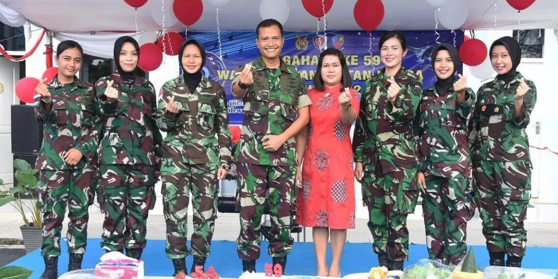 Wara Lanud RHF Gelar Syukuran Peringati HUT Ke-59 Wanita Angkatan Udara